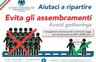 “CARTELLONISTICA” - Evita gli assembramenti.